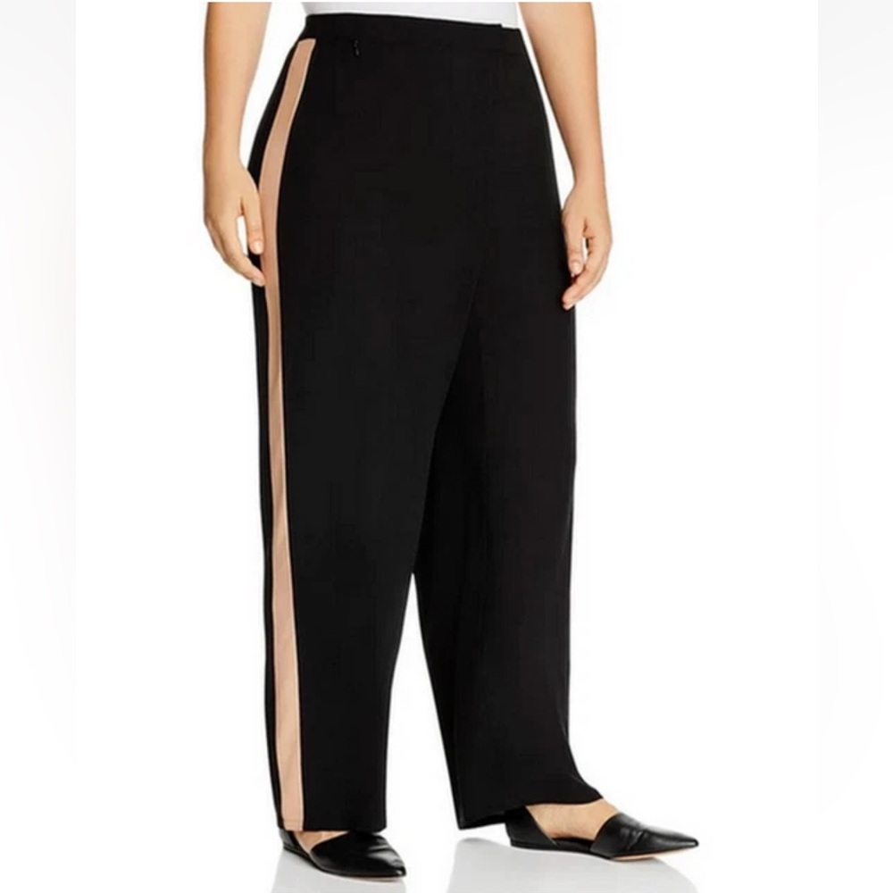 Eileen Fisher High Waist Side Stripe Silk
Crepe Pants